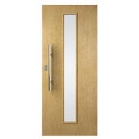 Premdor Banville Solid White Oak Centre Obscure Glazed Exterior Door 78in x 33in x 44mm (1981 x 838mm)