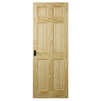 Premdor 6 Panel Clear Pine Colonial Internal Door 78in x 30in x 35mm (1981 x 762mm)