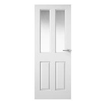 Premdor 2 Light Textured Obscure Glazed Internal Door 78in x 33in x 35mm (1981 x 838mm)