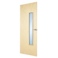 Premdor Popular Paint Grade 18G Clear Glazed Internal Fire Door 78in x 33in x 44mm (1981 x 838mm)