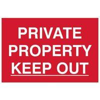 Private Property Keep Out - PVC 300 x 200mm