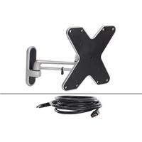 proper premium swing arm tv bracket 17 42 amp 3m hdmi cable