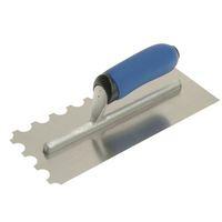 Professional Notched Adhesive Trowel 20mm Stainless Steel 11in x 4.1/2in