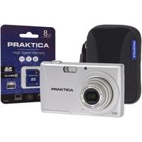 praktica luxmedia z250 silver camera kit inc 8gb sdhc class 10 card am ...