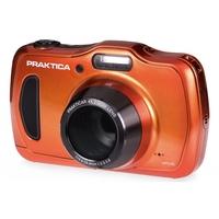 PRAKTICA Luxmedia WP240 Orange Camera Kit inc 16GB Card Case Desktop Tripod