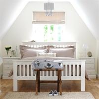 Provence Painted 4ft 6 Double Slatted Bed