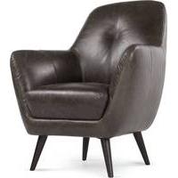 prado accent chair antique grey leather