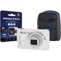 praktica luxmedia z212 white camera kit inc 8gb microsd card amp case