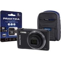praktica luxmedia z212 black camera kit inc 8gb micro sd card amp case