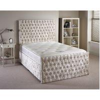 provincial cream single bed and mattress set 3ft with 2 drawers