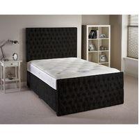 Provincial Black Superking Bed and Mattress Set 6ft with 2 drawers