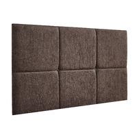 prestwick frienza velour headboard chocolate single