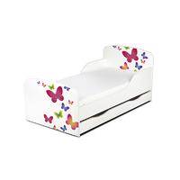 PriceRightHome Butterflies Toddler Bed with Underbed Storage