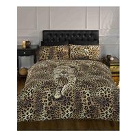 Prowling Leopard King Size Duvet Cover and Pillowcase Set