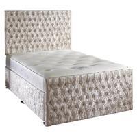 provincial fabric upholstered king divan bed in cream 4 drawers bed fr ...