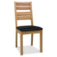 Provence Oak Slatted Dining Chairs - Pair