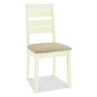 provence two tone slatted dining chairs pair