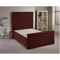 provincial mulberry small double bed frame 4ft with 4 drawers