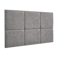 Prestwick Frienza Velour Headboard Silver Double