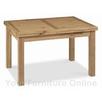 Provence Oak 4-6 Draw Leaf Extension Dining Table & 4 or 6 Upholstered Dining Chairs (Table & 4 Chairs)