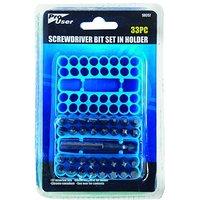 pro user bb sd357 screwdriver bit set in holder blue 33 piece