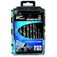 Pro User Bb-db210 HSS Drill Bit Set - Black (10-piece)