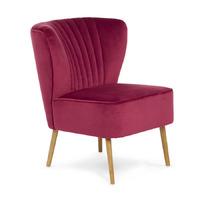 Prestwick Armchair and Footstool Ruby