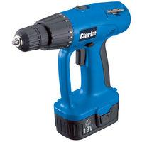 price cuts clarke ccd180 18v cordless drilldriver