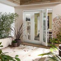 Pre-Finished White Glazed Folding Sliding Patio Doors (H)2105mm (W)2405mm