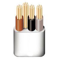 prysmian 3 core 3 core earth cable 10mm light grey 25