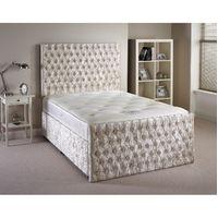 provincial cream small single bed and mattress set 2ft 6 with 2 drawer ...