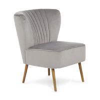 Prestwick Armchair and Footstool Silver