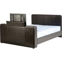 preston double tv bed in expresso brown