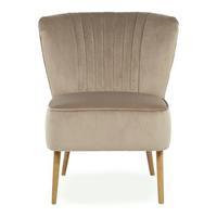 Prestwick Armchair and Foot Stool, Mink