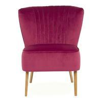 Prestwick Armchair and Footstool, Ruby