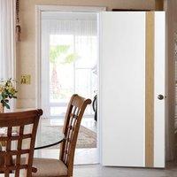 Praiano White and Oak Flush Fire Door 30 Minute Fire Rated - Prefinished