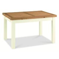 provence two tone 4 6 draw leaf extension dining table