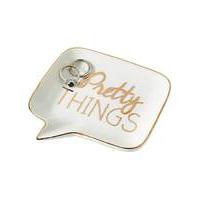 pretty things speech bubble ceramic dish