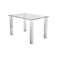 Primo Rectangular Glass Dining Table