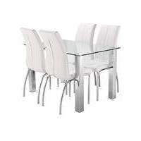 Primo Rectangular Dining Table 4 Chairs