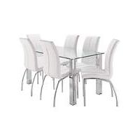 Primo Rectangular Dining Table 6 Chairs