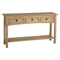 Premiere Corona 3 Drawer Console Table with Shelf