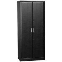 Prado 2 Door Wardrobe Black