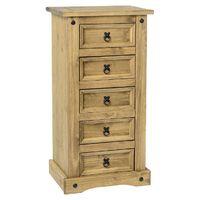 premiere corona 5 drawer narrow chest