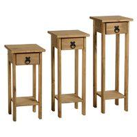 premiere corona set of 3 plant stands