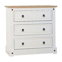 Premiere Corona White 3 Drawer Chest