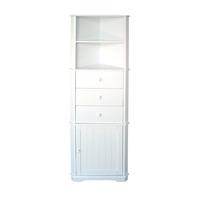 premier housewares wood corner storage unit