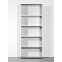 profi 4 shelves light grey filing cabinet