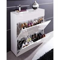 primera white 3 drawer shoe cabinet