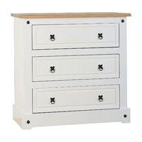 Premiere Corona White 3 Drawer Chest